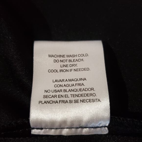 City Triangles Mesh Criss Cross Side Panel Halter Skater Mini Dress Size 0 LBD - Picture 9 of 10